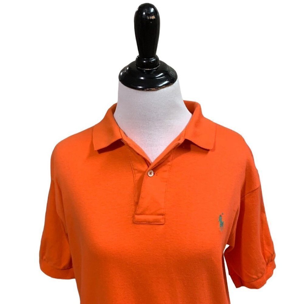 Vintage 1990's Polo Ralph Lauren Men's L Large Polo Shirt Short Sleeves Preppy - Picture 2 of 7
